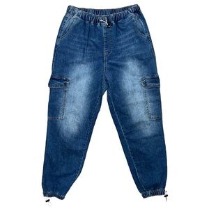 Forever 21 Cargo Jeans Women’s Size Medium Blue 27x28